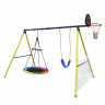 Комплекс уличный игровой с воротами UNIX FIT 4 в 1 Yellow